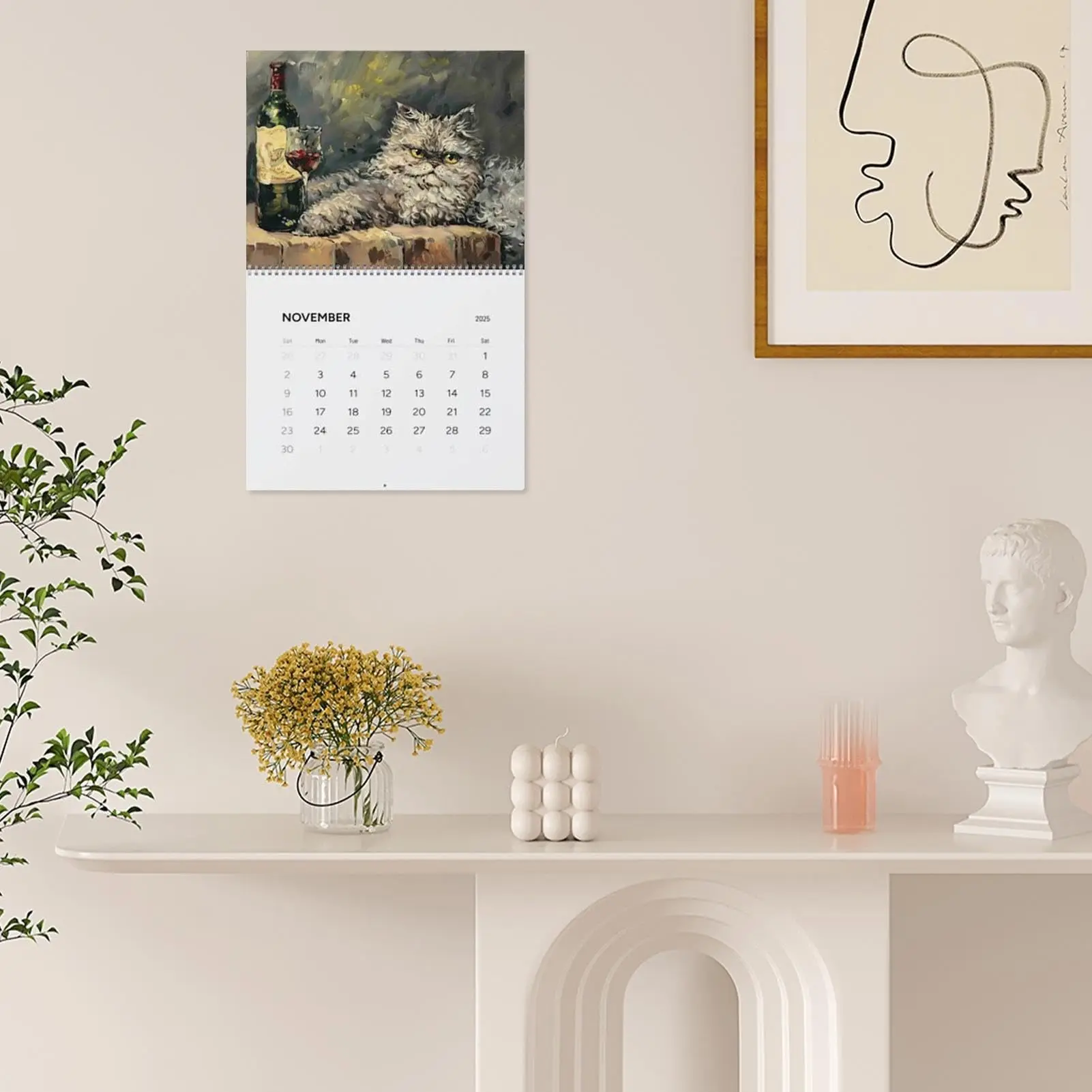 2026 Drunk Cats Kalender mit Drunk Cats Images Familienplaner Kalenderplaner für Katzenliebhaber, Organisation und Planung