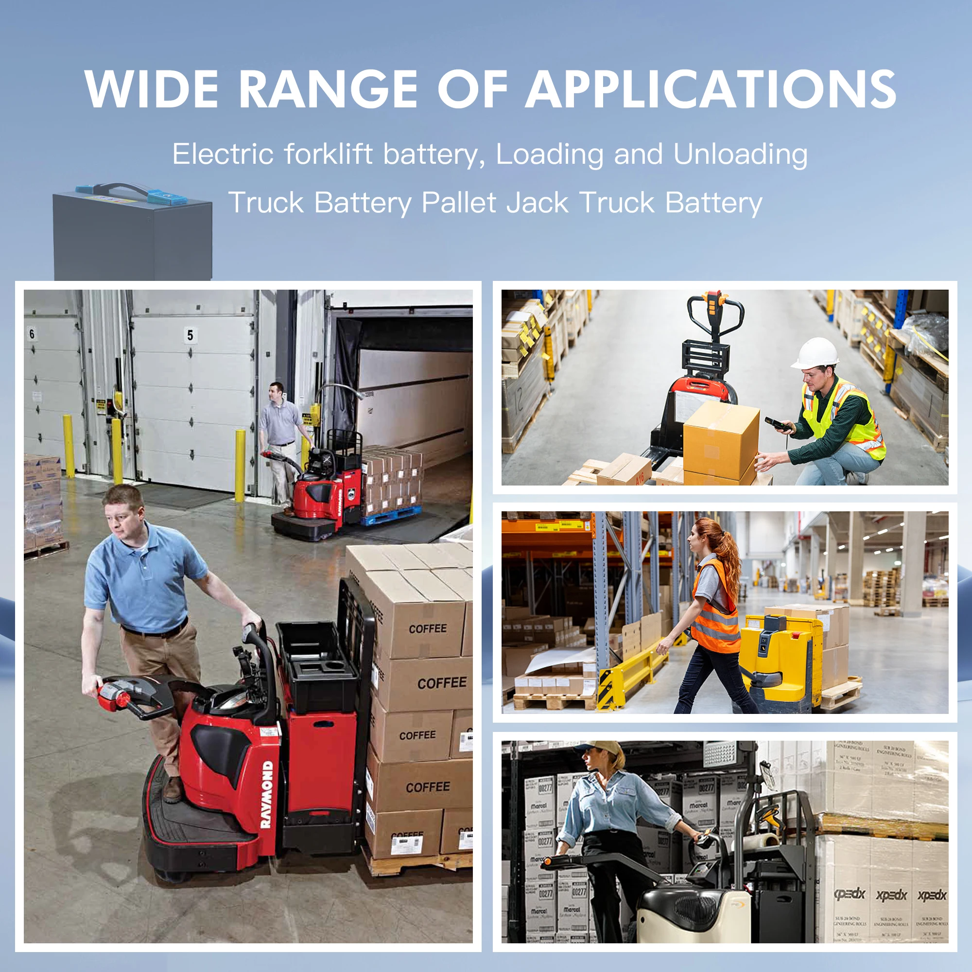 48V 10Ah LiFePo4 Lithium Battery for EPT40H EPT33H CBD15-WS Electric Pallet Jack - view 6