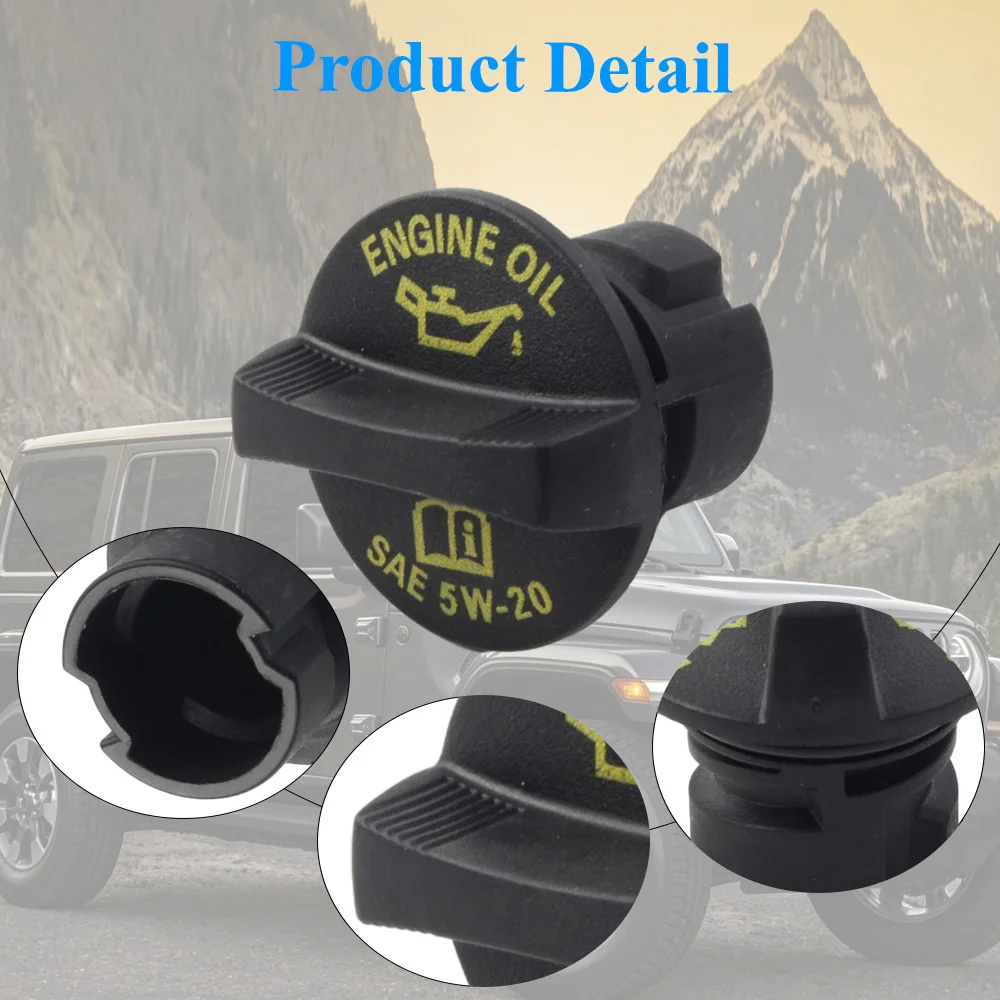 

For Jeep Wrangler Grand Cherokee Dodge Charger Challenger Ram Durango Grand Caravan 3.6L Car Oil Filler Tank Cap 04893232AA