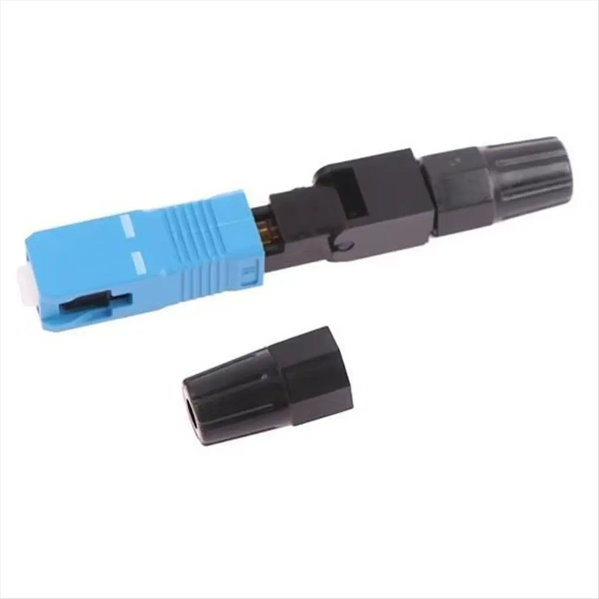 ABIU 10Pcs FTTH SC UPC Single Mode SC UPC Fiber Optic Quick Connector FTTH Fiber Optic Fast Connector SC Fiber Assembly Tool