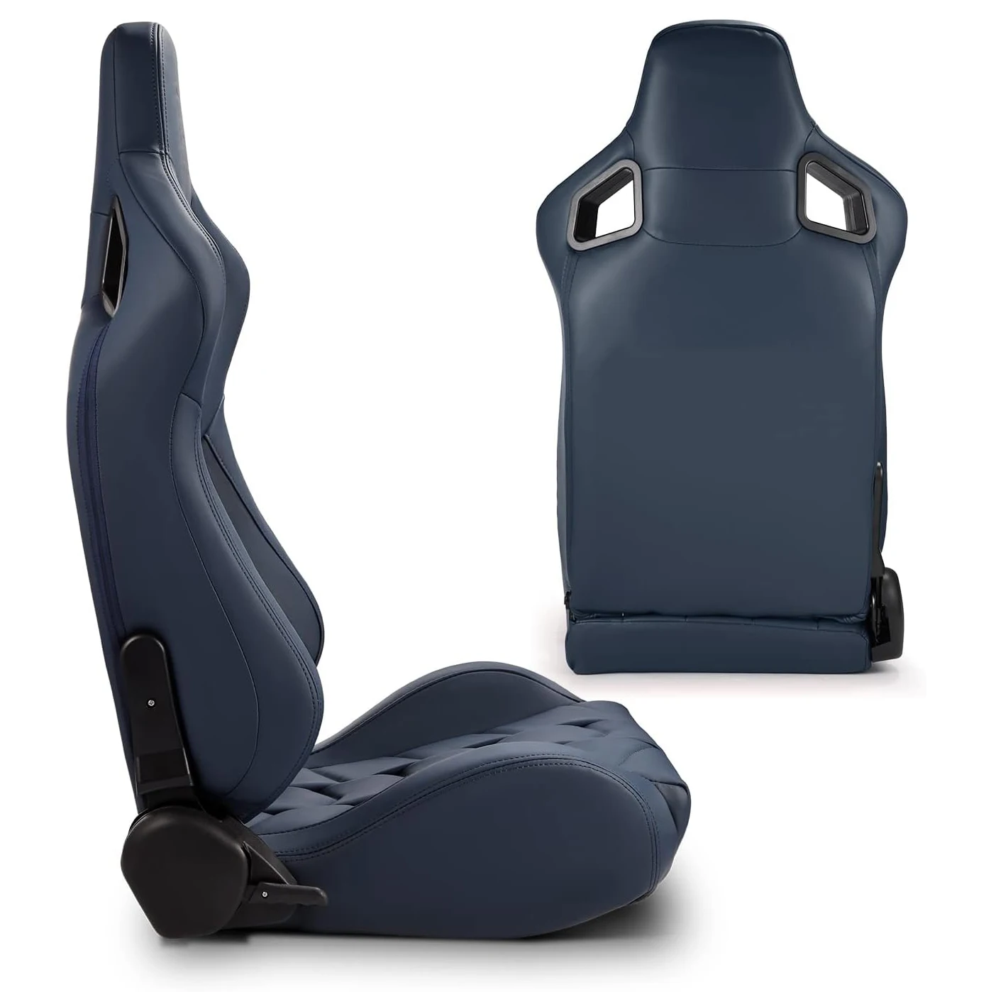 9009 Blue High Quality Leather Car Vehicle Gaming Station Simulator Universal Adjustable Sim Bucket Racing Seats