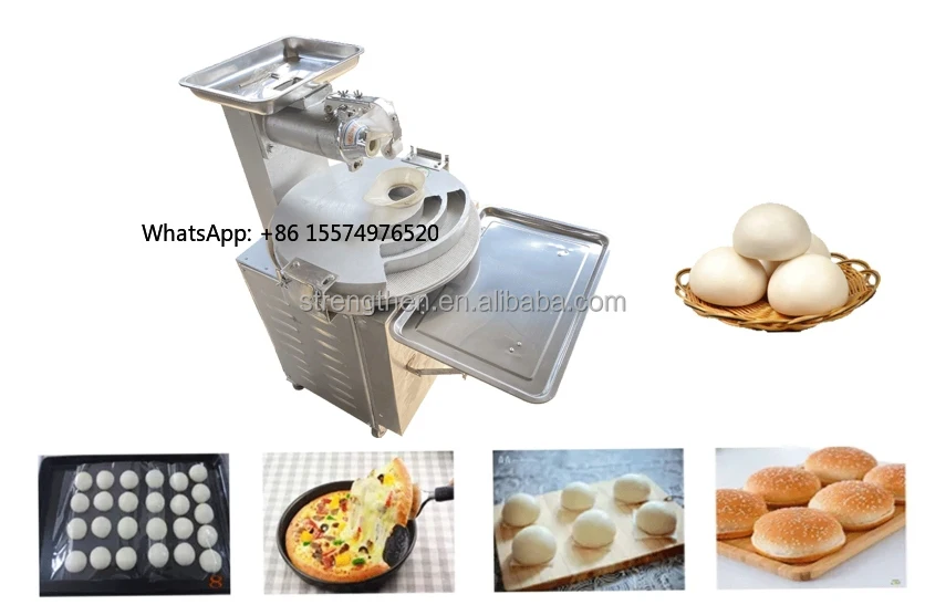 60 Pcs/min Bread Dough Ball Machine Making Commercial Dough Rounder Machine Berad Rounding Pizza Dough Divider Cutting Machine