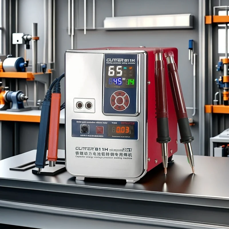 Glitter 811H battery aluminum copper battery spot welding machine Large unit aluminum nickel welding equipment 42KW