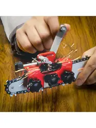 Electric Chainsaw Sharpener Portable Chain Saw Sharpening Kit with Grinding Stones for Woodworking - Chainsaw Grinder Tool
