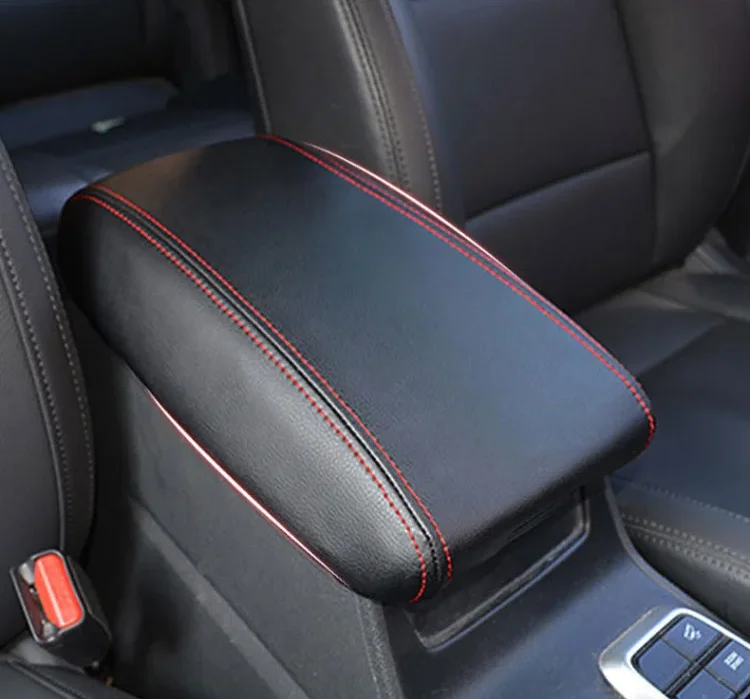 Leather Central Armrest Console Cover For Hyundai Tucson AT 2015 2016 2017 2018 Accessories