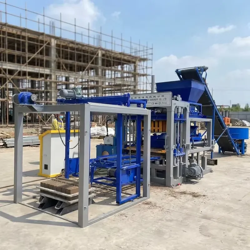QT4-15 Full Automatic Concrete Hollow Block Making Machine Hydraulic Pressure Forming PLC Production Line Brick Making