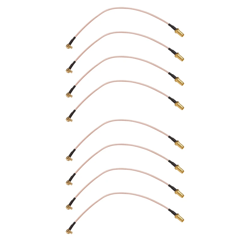 【HOT】8X MCX ذكر إلى SMA أنثى RG316 كابل محول ضفيرة منخفض الخسارة 21 سم/8.3 بوصة