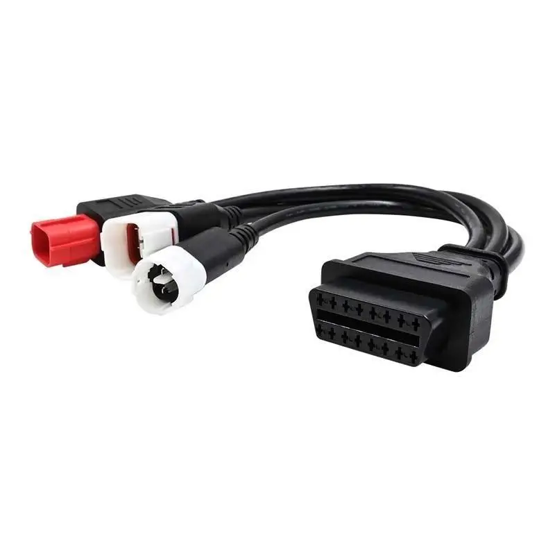 OBD2 3 Pin Motorcycle Diagnostic Adapter Cable Plug Play Design for Motor Fault Code Reader Motorcycle Daily Check