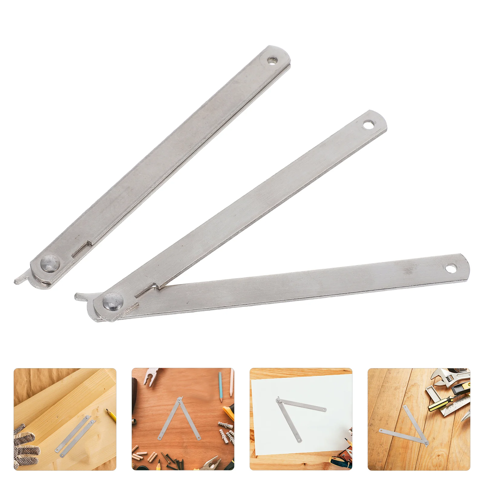 2 Pcs Folding Table Connector Desk Lid Hinges Furniture Cabinet Drawer Lifting Bracket Stainless Steel Toy Chest Support