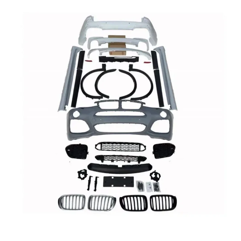 Factory Sales X X4M Style Front and Rear Bumper Side Skirts Adaptor Grille  Spreader Lip Body Kit for s X3 X4 F25 F26
