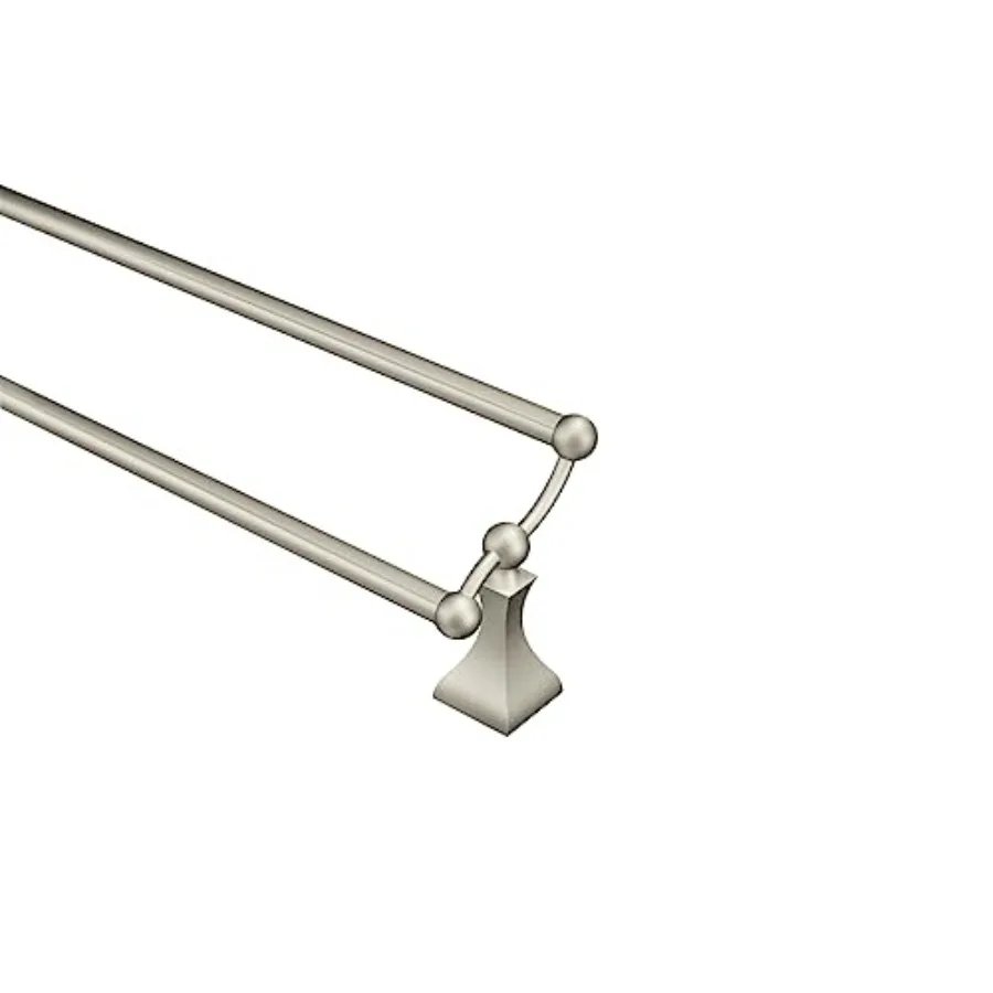 

DN8322BN Retreat 24-Inch Wall Mount Bathroom Double Towel Bar Brushed Nickel