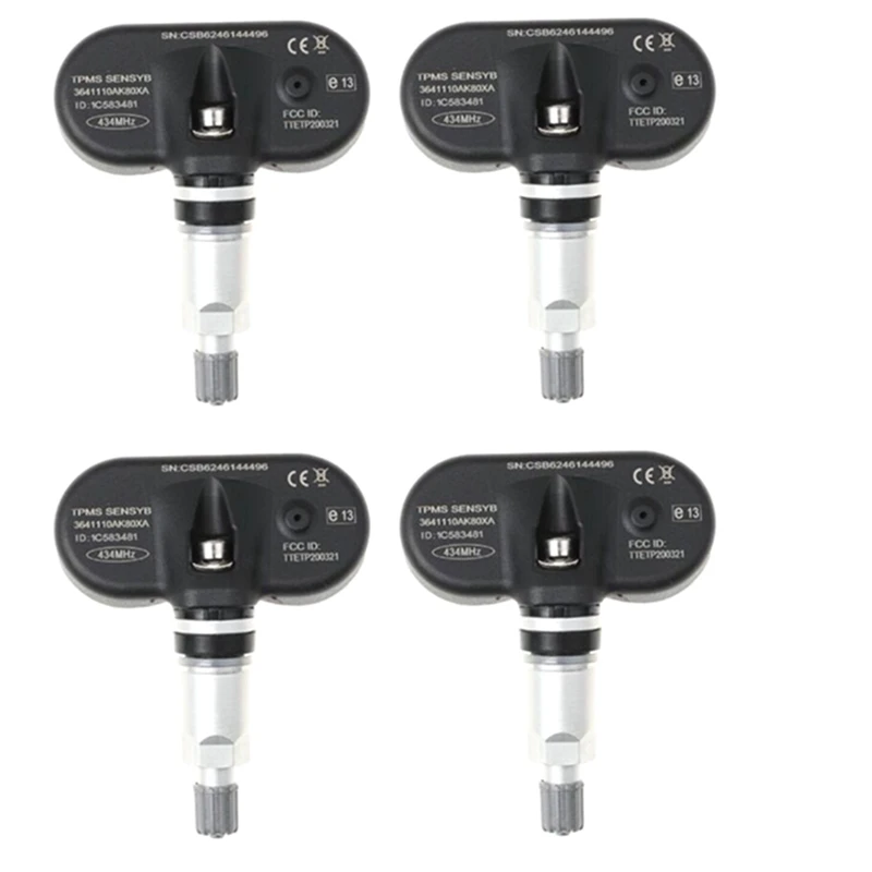 

4PCS Tire Pressure Sensor TPMS For Great Wall Haval H5 Wingle 5 C30 434MHZ 3641110-K80 3641110AK80XA