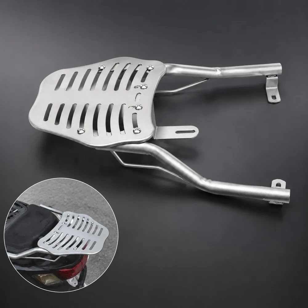 Motorcycle Tail Frame Expansion Bracket 1PC Universal Alloy Electric Vehicle Rear Load Rack Silver Black Optional
