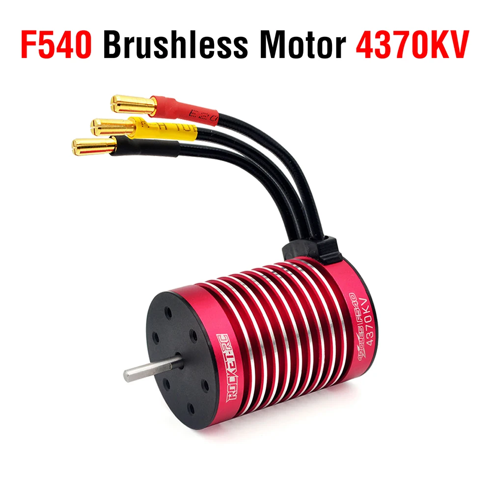 SURPASS HOBBY Rocket-RC Brushless Motor 1/10 F540 550 motor 3.175mm Shaft V2 Supersonic  w/Temperature Sensor for Tamiya RC Car