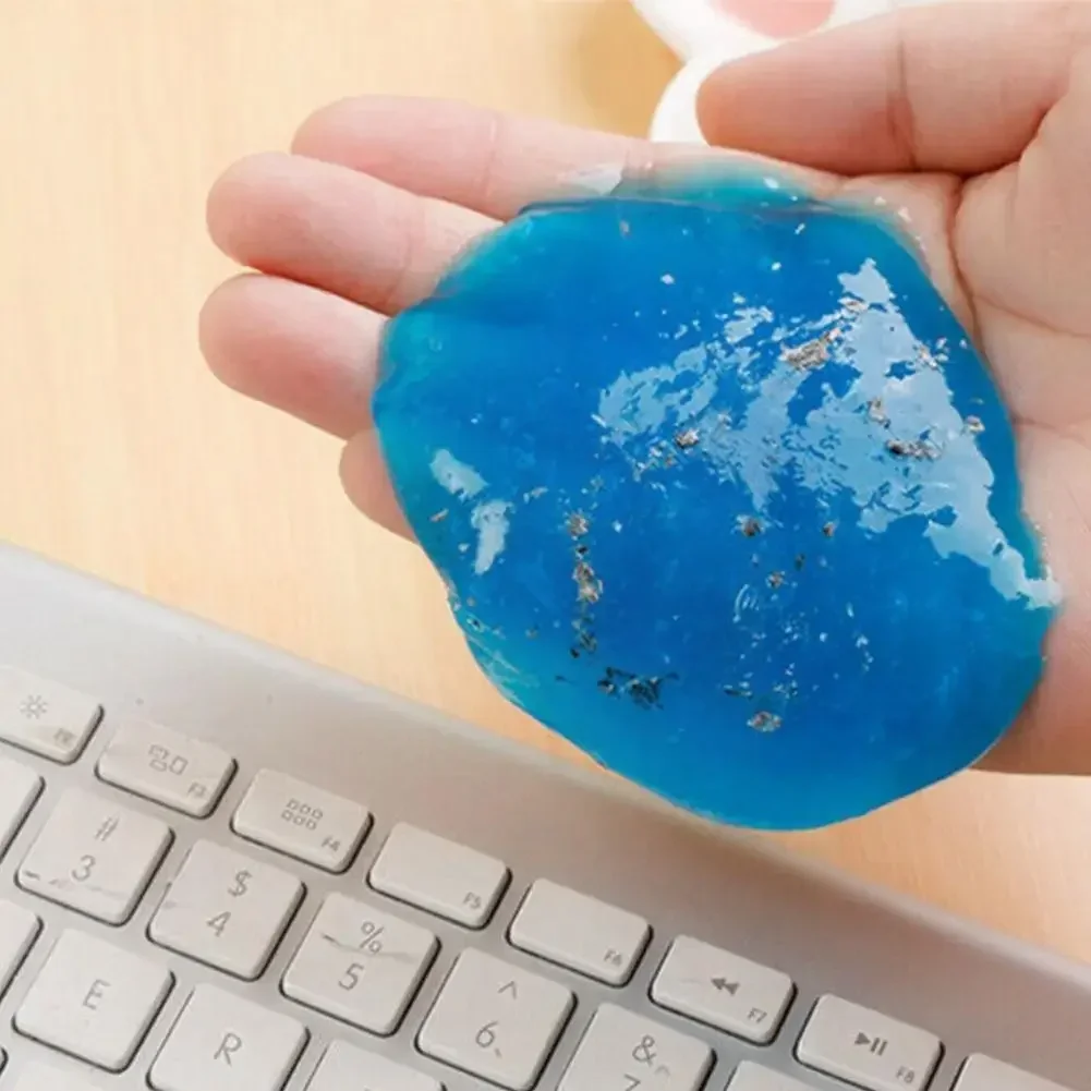 Car Cleaning Gel Slime 1pc Magic Dust Remover for Vents Computer Keyboards and Interior Accessories - ABS Resin Materia