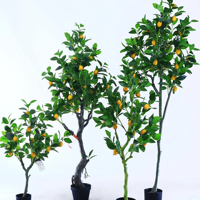 

Artificial Lemon Simulation Plant, Plastic Bonsai, Potted Plant, Indoor Decoration, Living Room, Home