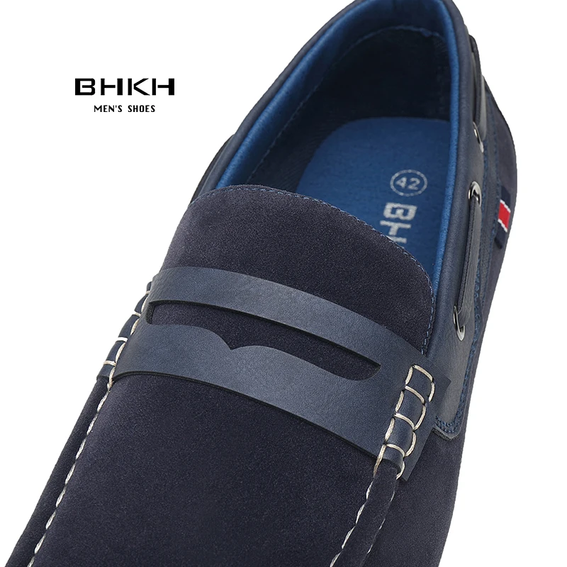 BHKH Men Loafers 2024 New Spring/Summer Shoes Men Fashion Pu Leather Men Casual Shoes Comfy Slip-on Drive footwear Boat Shoes