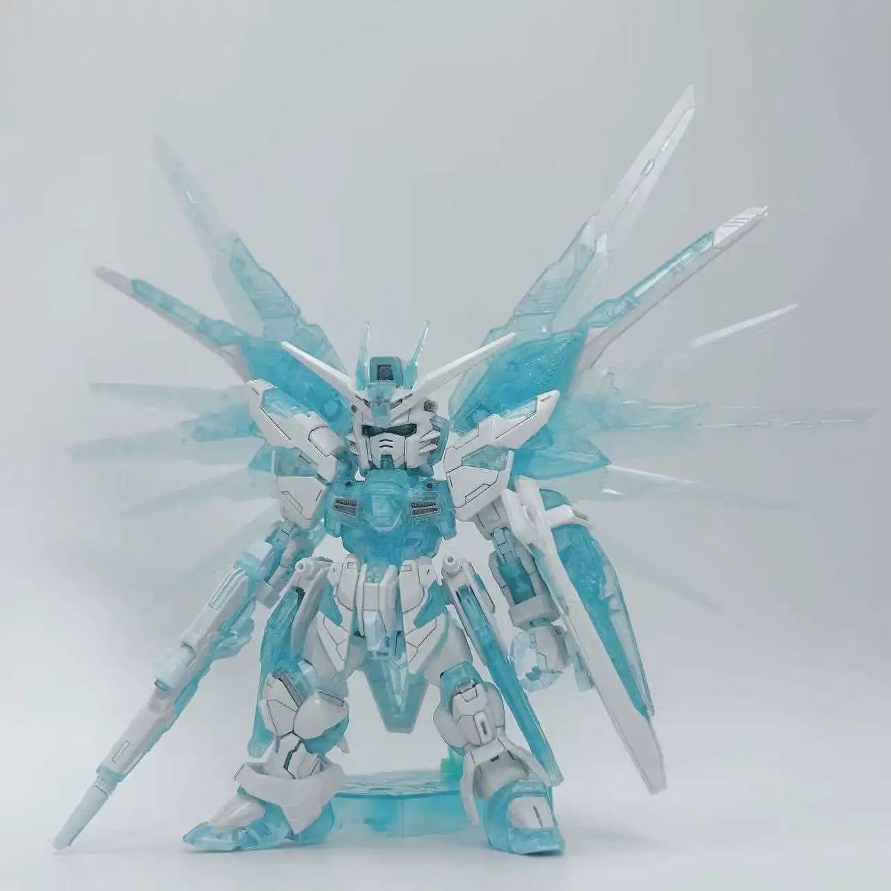ในสต็อก GAOGAO MGSD Freedom สีฟ้าใสชุดประกอบตัวเลขการกระทําพลาสติกชุดของเล่นของขวัญ