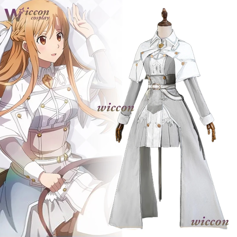Youkoo/Yūki Asuna Cosplay disfraz vestido Claok Anime espada arte en línea Alicization guerra del inframundo mujeres Halloween juego de rol