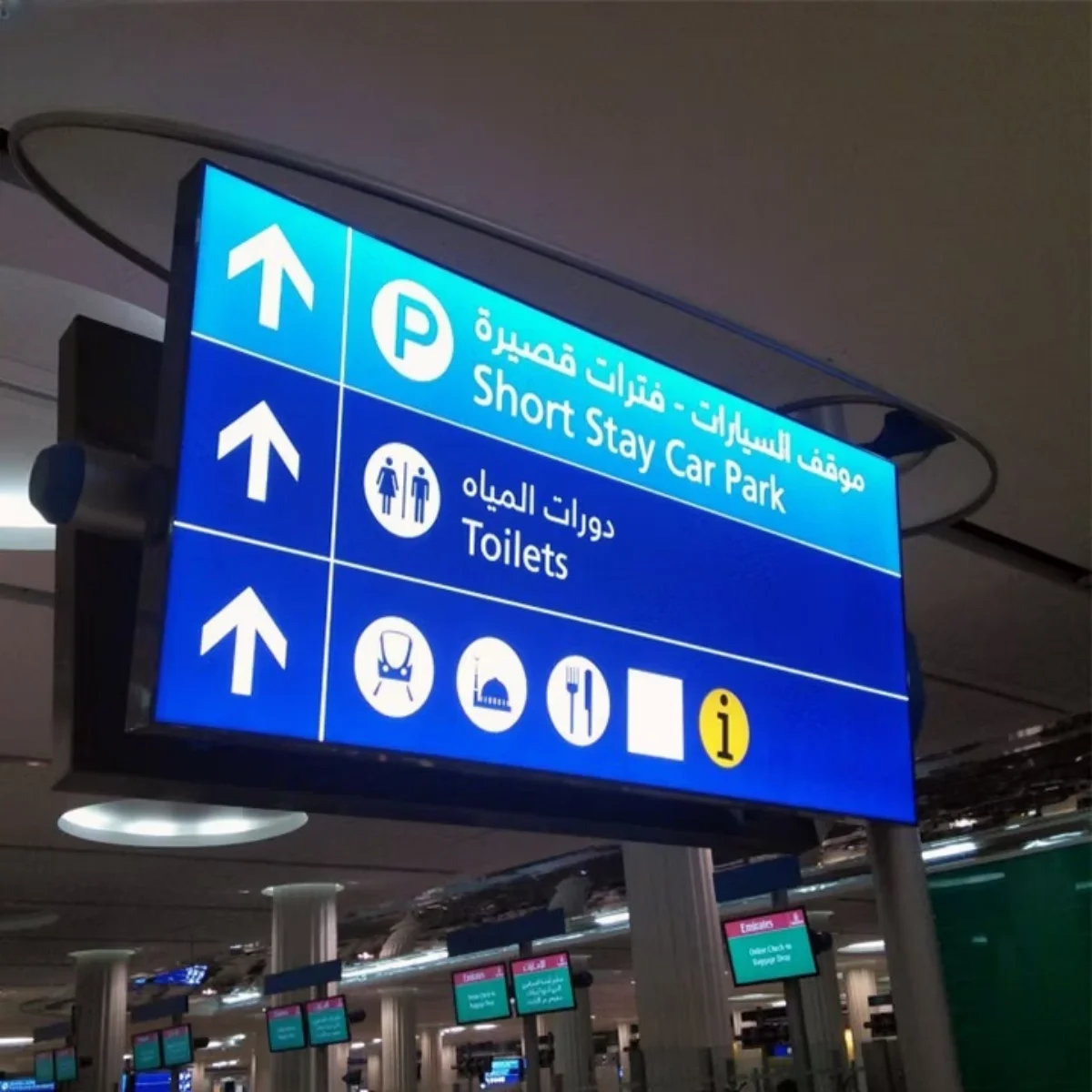 شاشة إعلانات LED جدار الفيديو لبوابة الصعود المطارية معلومات الطيران/طالب الأمتعة/محيط المتدلي/صالة VIP/مركز التحكم