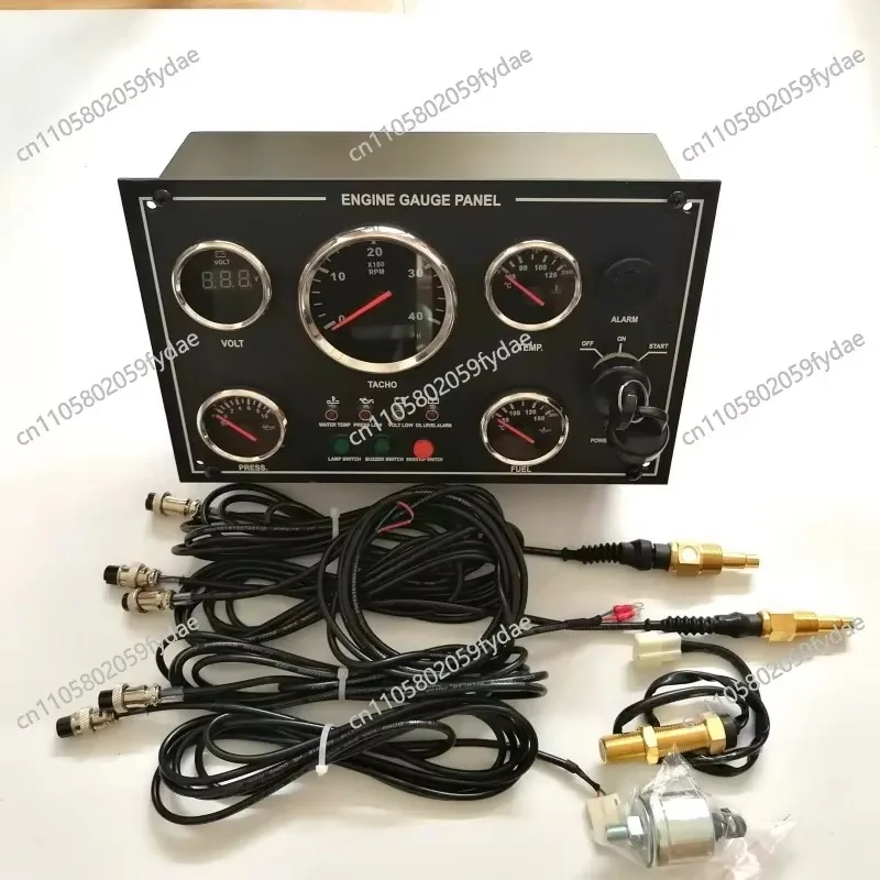 Diesel Engine Control Panel, Dashboard Switch Panel Marine Dashboard Waterproof Marine
