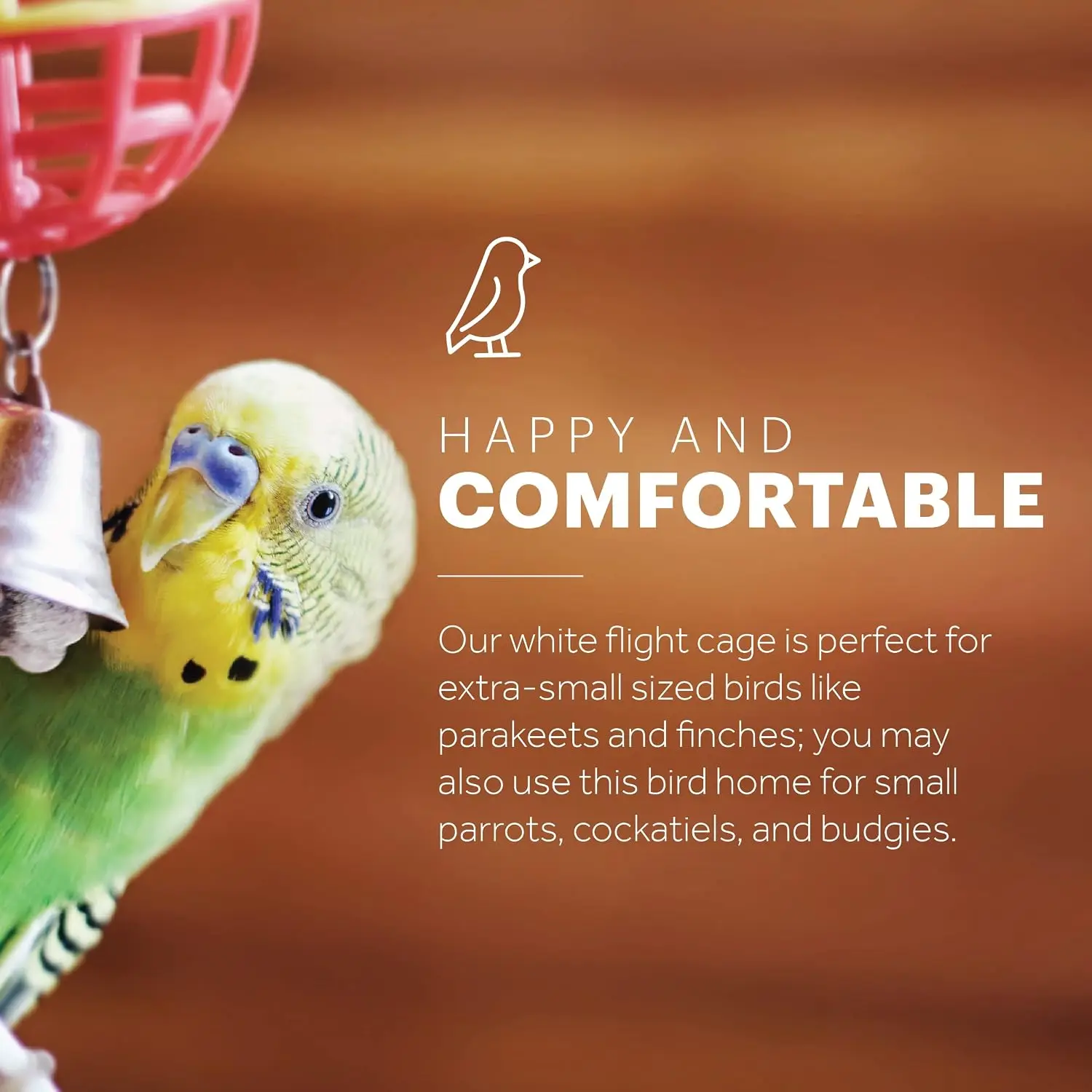 Flight Cage Metal Steel Bird Crate, Multi-Bird Home Stackable Cage for Birds, Home Crate for Extra-Small Pet Parakeets, Finches,