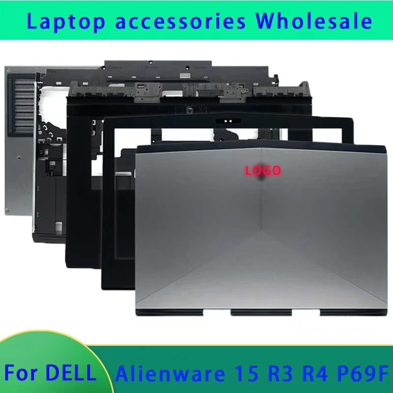 Original for Dell Alienware 15 R3 R4 laptop LCD screen back shell, screen front frame hinge cover, palm rest bottom shell ABCDE