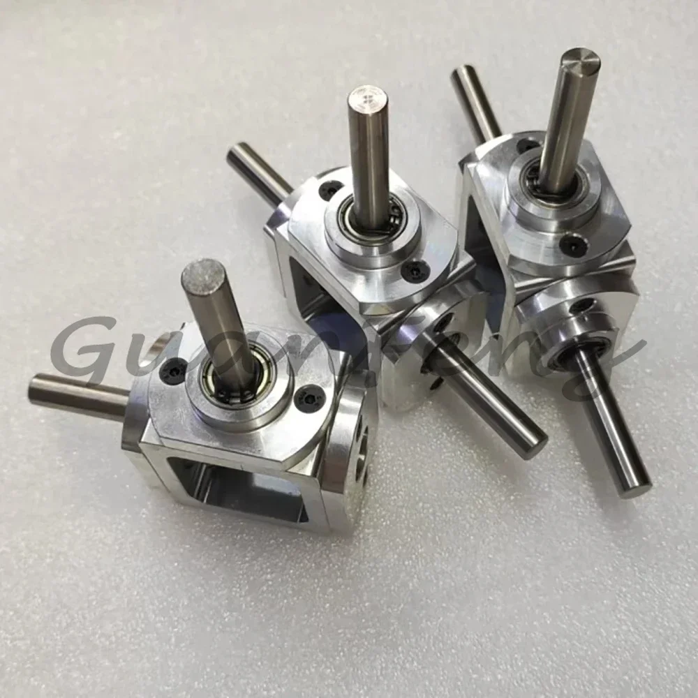 1M 20T T-Cross Right Angle Bevel Gear Box, 1:1 Drive, 8mm Output Shaft, 20KG Load 2000RPM