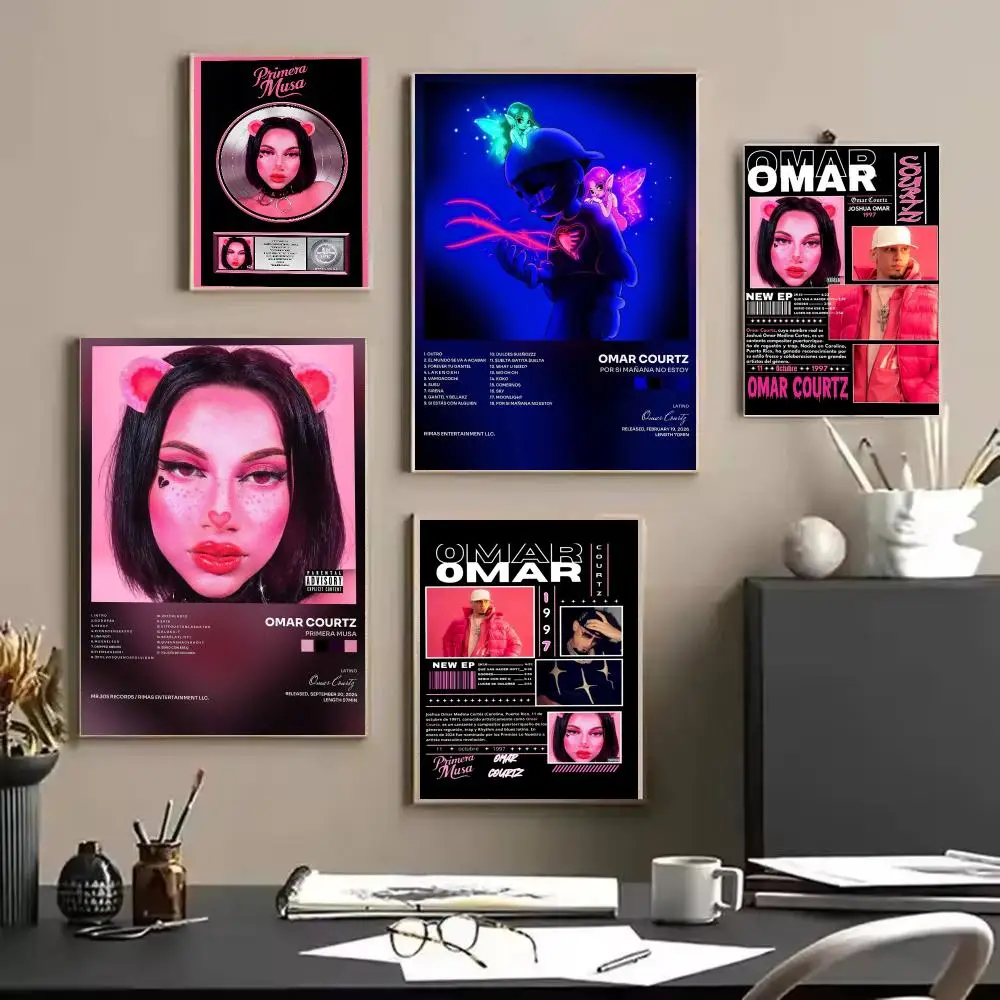 Singer O-Omar Courtz music Poster Modern Aesthetic Wall Art | Stylish Bedroom Home Decor & Unique Gift Ideas