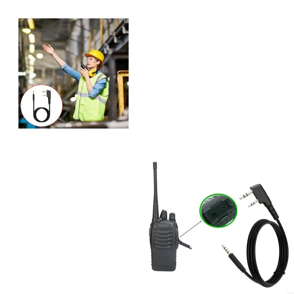 Push To Talk Adapters Line K To 3.5mm Plugs For Handheld Transceiver External