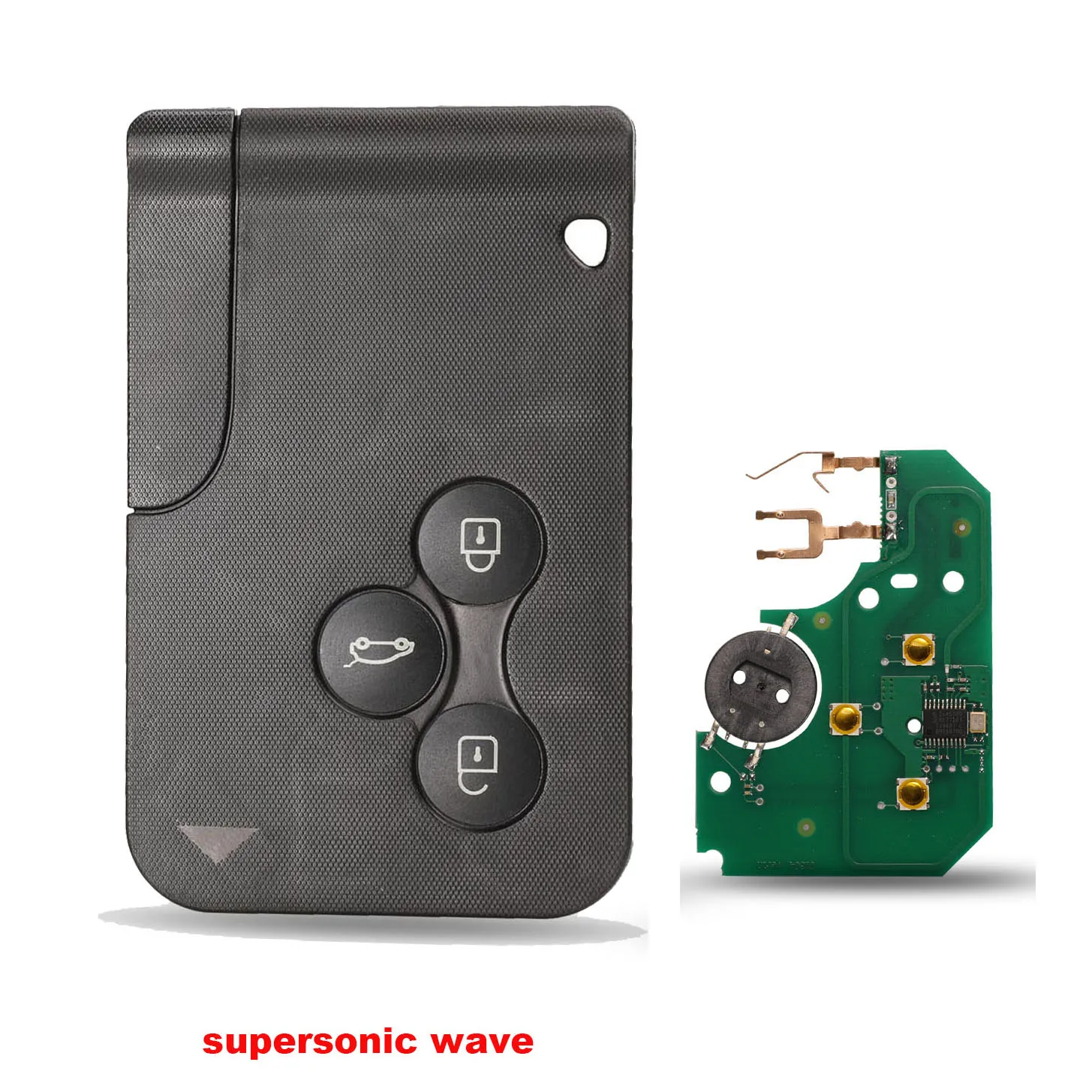 Jingyuqin 3 Tasten 433 MHz ID46 PCF7947/7943 Chip & Insert Small Blade Remote Smart Key Card für Renault Megane Scenic Grand