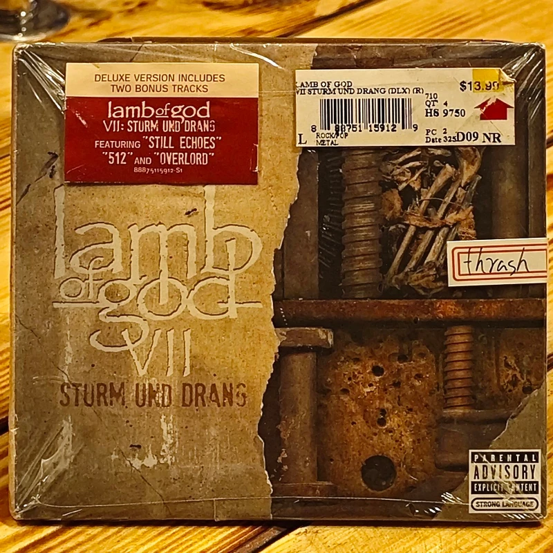 Rock Band Lamb of God Randy Blythe Music CD VII Sturm Und Drang Album Music Record Cosplay Walkman Car Party Soundtracks Box