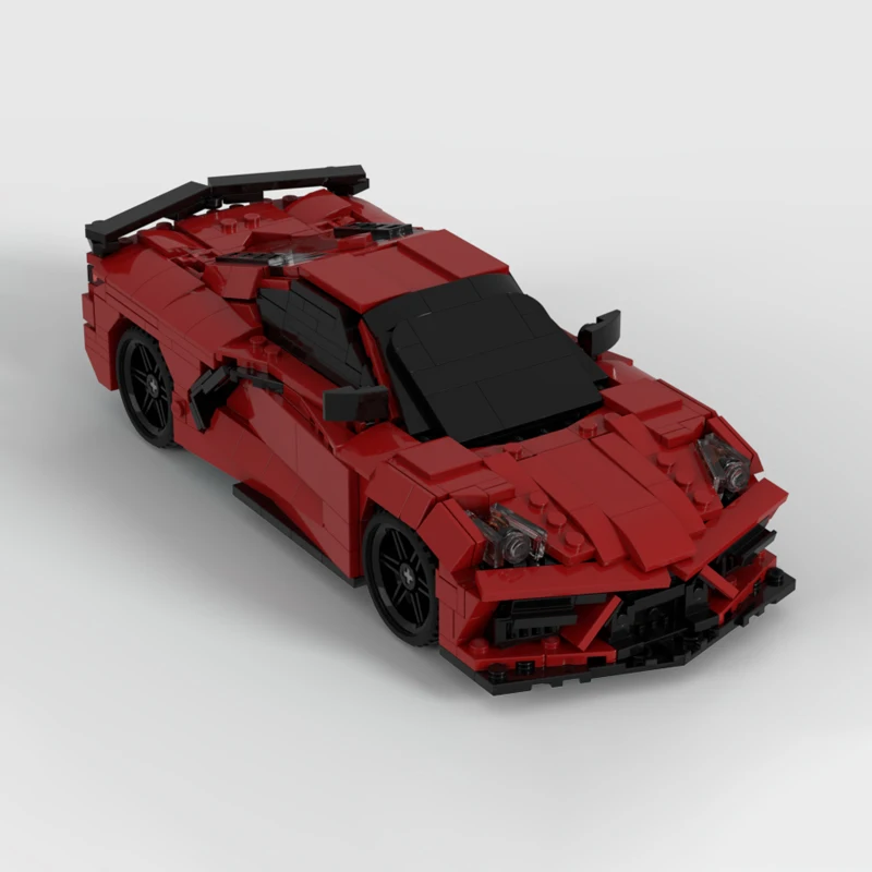 

MOC Chevrolet Corvette C8 671 шт. DIY развивающие строительные блоки креативная игрушка в подарок для детей на день рождения