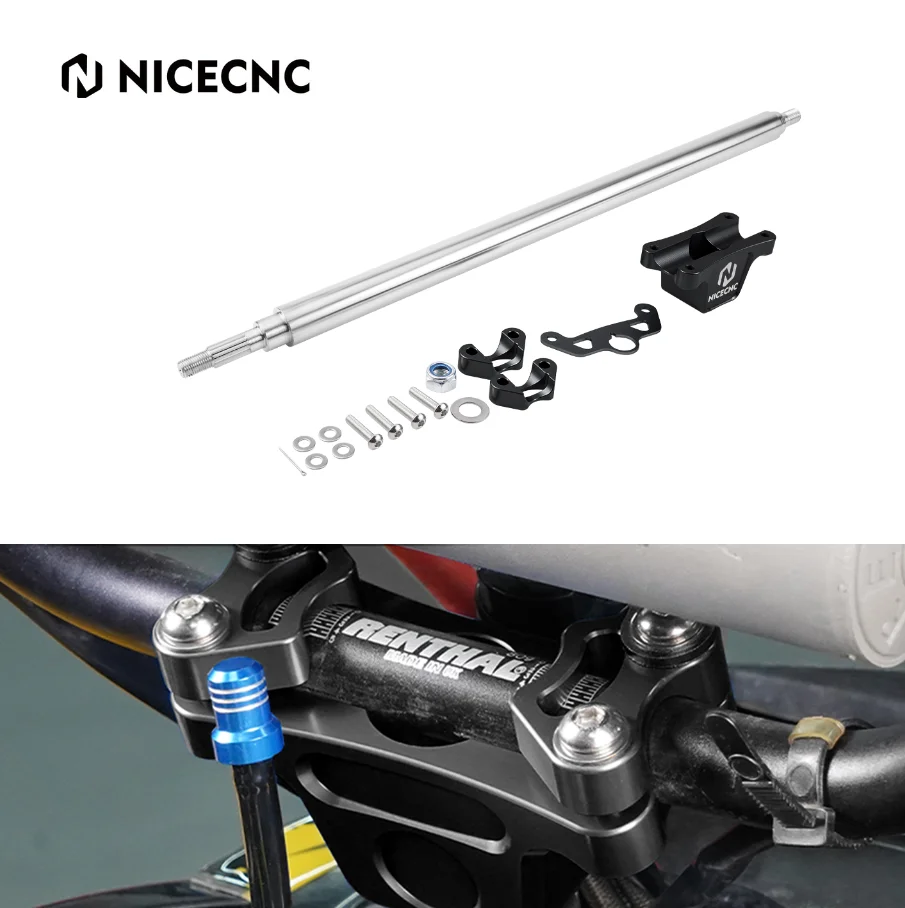 

NICECNC 22MM Steering Stem Shaft For Yamaha Raptor 700 700r SE 2013-2024 2014 2015 ATV Accessories Billet Aluminum & 45# Steel