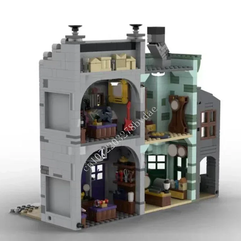 1184PCS Muggle Curiosities Museum Modular MOC Creative street view Model Custom Puzzle Architecture DIY Assembly Model Toy Gift
