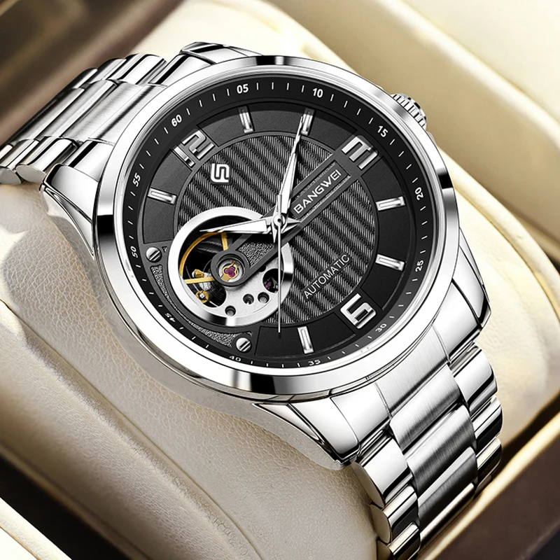 LIGE Top Brand Luxury Men's Mechanical Wristwatches Business Automatic Watch Men Outdoor Sport Waterproof Tourbillon Men Watch