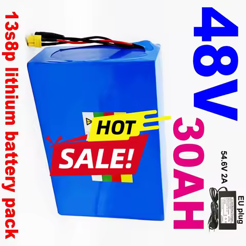 Lithium ion Battery 48V 30ah 13s8p battery pack 48V 30000MAh for Scooters, Bicycles Battery Built in BMS