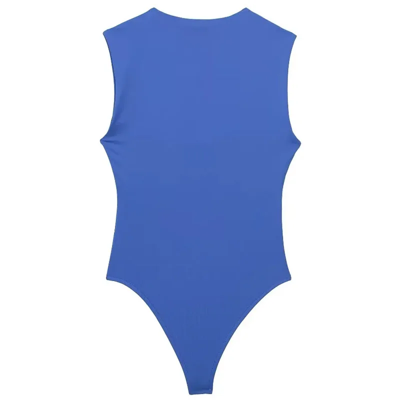 HXAO kwadratowy kołnierzyk wsuwane body kobiety lato 2024 bez ramion średnio wysoka talia seksowne body Sexy kobieta najczęściej sprzedawane body
