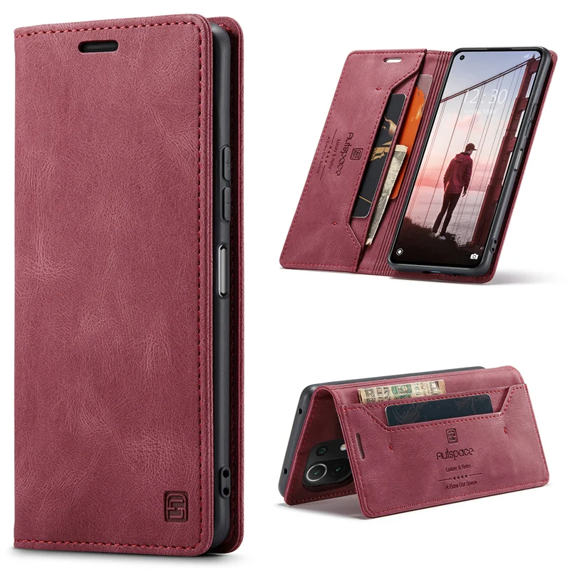 For Xiaomi 11T Pro Case Leather Magnetic Case For Xiaomi Mi 10T