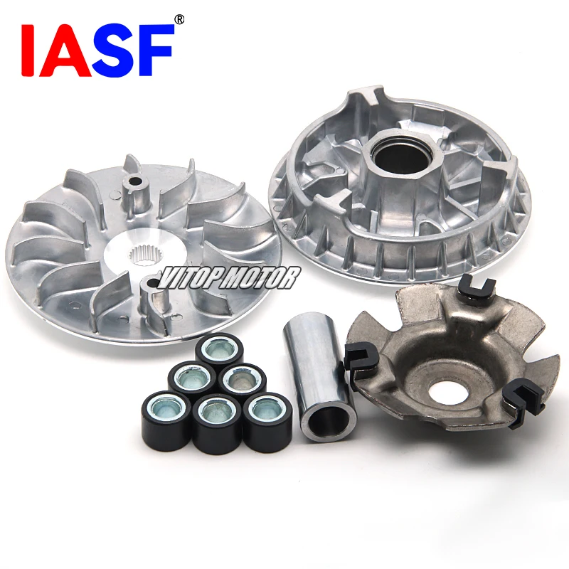 Fits for Kymco Downtown 250 Xciting 250 300 CT250 CT300 Motorcycle Front Drive Disc Sprocket with Alu Fan-cooled Variator Roller