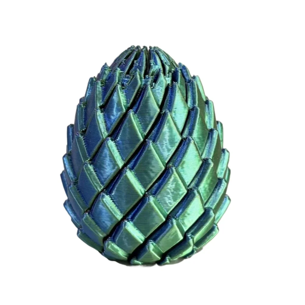3D-Gedrucktes 7,5/5,5CM Gedrehtes Drachenei-Spielzeug Spiralförmiges Stressabbau-Sensorikspielzeug Weihnachts- und Geburtstagsgeschenke Mehrfarbiges Fidget-Spielzeug