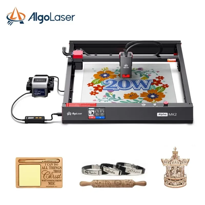 Algolaser Alpha MK2 20W Wood Cutting Design Fast High Precision Engraving And Cutting Printer Cutter