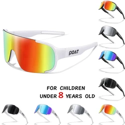 POAT Brand 3-8 Years Children Sunglasses Bike Goggles Outdoor MTB Road Bike Hiking Cycling Eyewear UV400 Kids Gifts Boys Girls