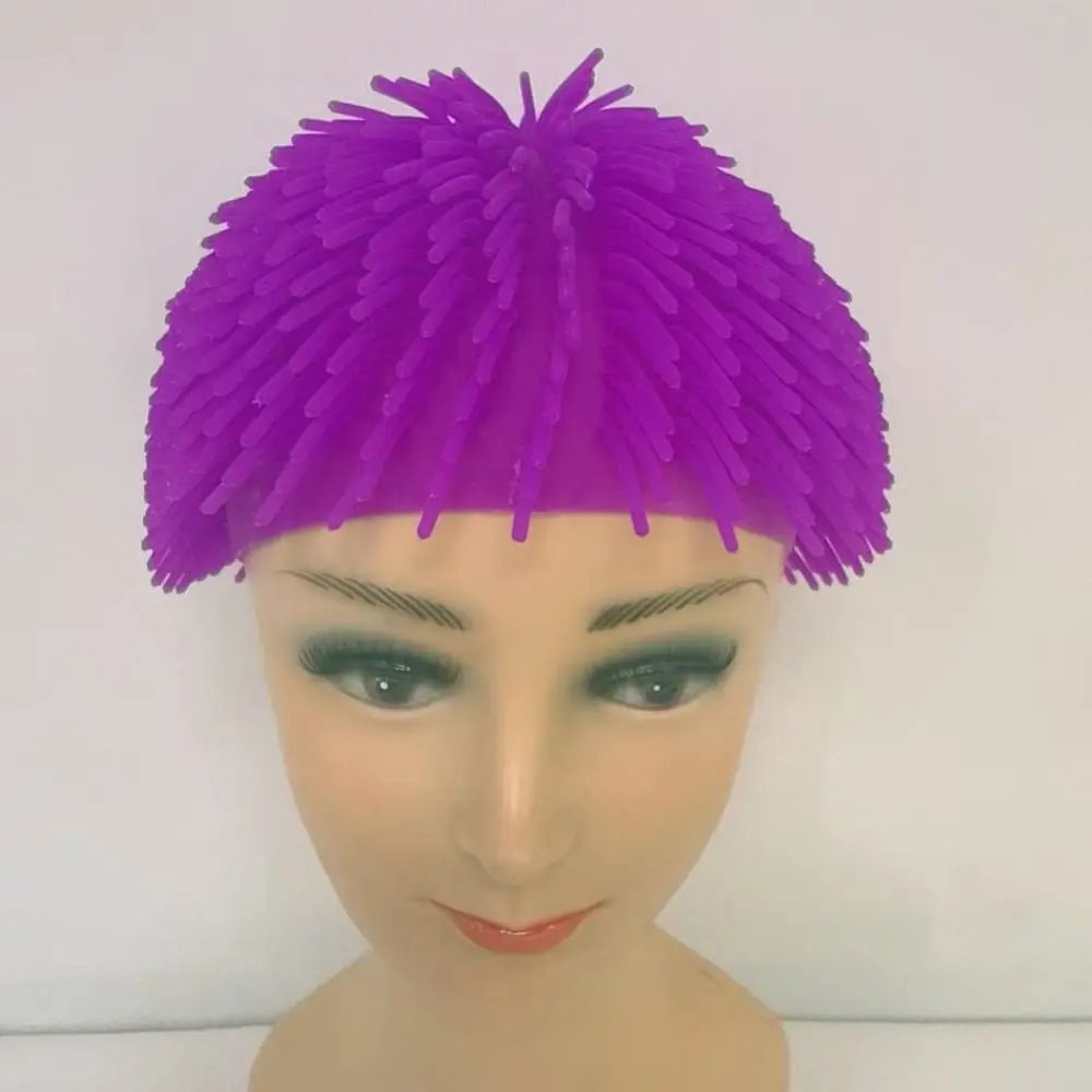 Soft Spiky Ball Prank Hat Comfortable To Wear Lightweight Colorful Headgear Portable Multifunctional Spikey Wig Cap Prank Prop