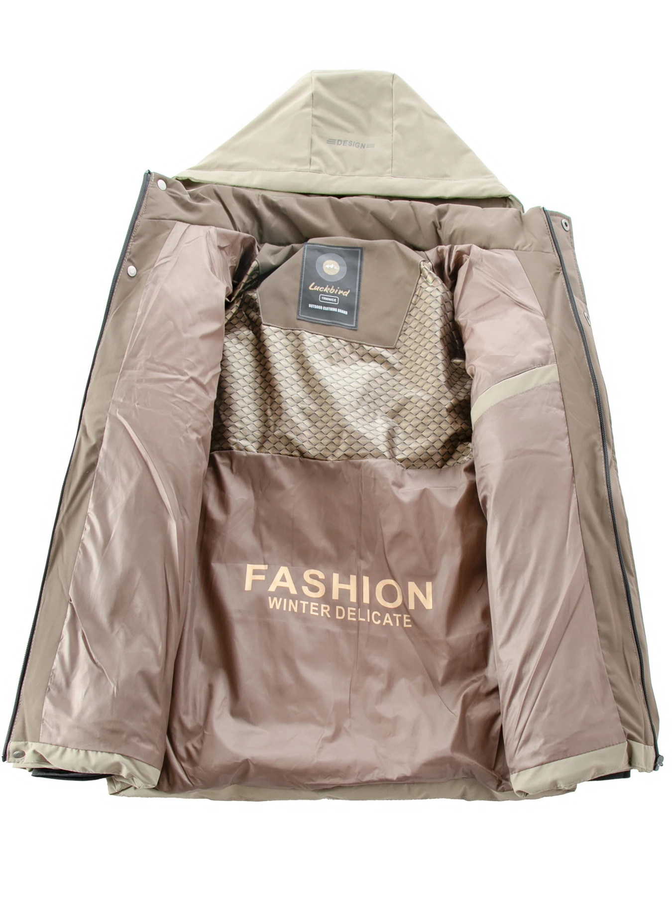 الأعمال عارضة مقنعين سترات الرجال الخريف الشتاء الدافئة وسادة مبطنة الرجال الرياضة في الهواء الطلق معطف انفصال قبعة سستة سترة قطن