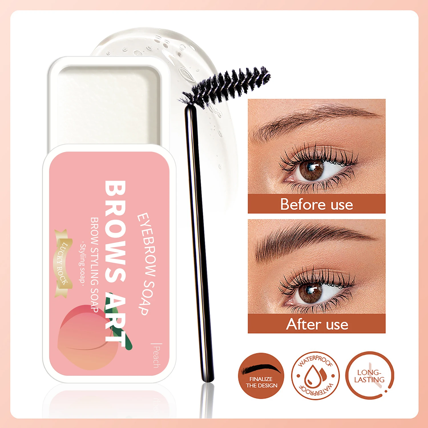 Gel per lo Styling delle sopracciglia a lunga durata con impostazione 3D Feathery Wild Brow-impermeabile e facile da applicare