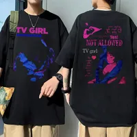 Limited Edition Tv Girl Graphic T Shirt Men Women Fashion Oversized Short Sleeve T-shirt Unisex Tees Male Pure Cotton Streetwear