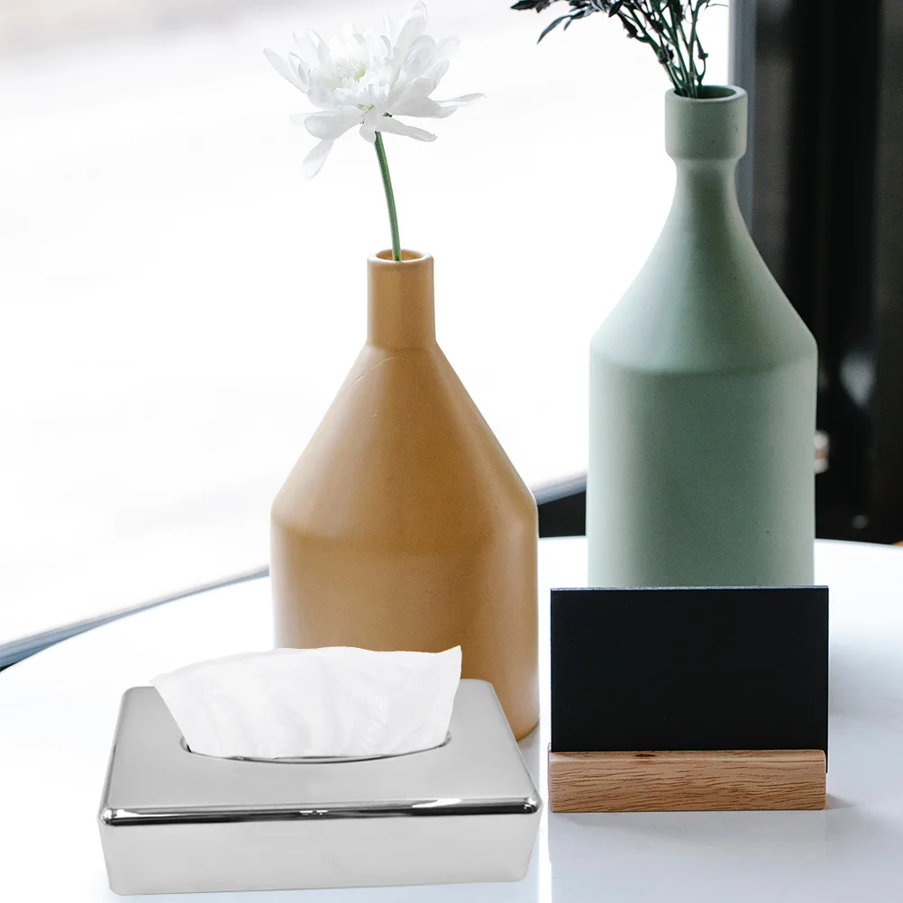 

Premium Plastic Desktop Tissue Box Moisture-Proof Napkin Case For Home Office Hotel Electroplating Room