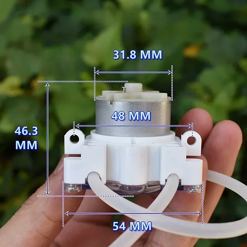 DC 6V-12V 500 Geared Motor Peristaltic Pump Squeeze Dosing Liquid Water Pump Reverse High Pressure for Lab Ink Sampling