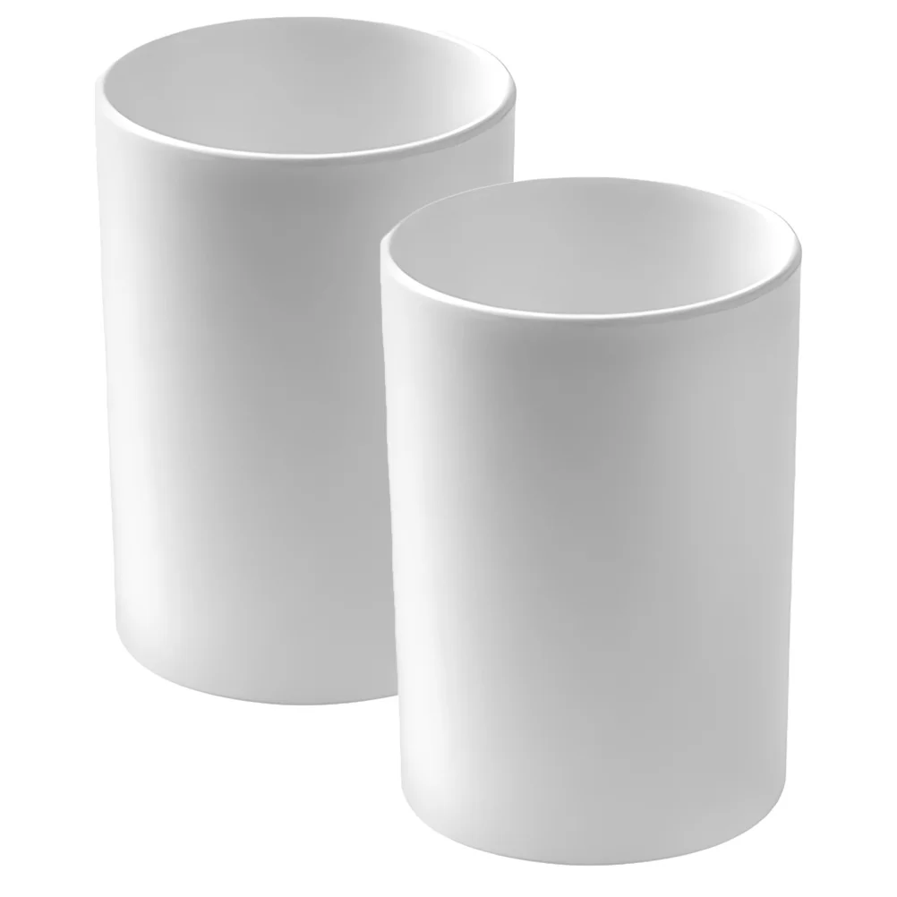 

2Pcs Unbreakable Bathroom Tumbler Cup Reusable Toothbrush Cups Multipurpose Wash Cups Travel Toothpaste Holder Easy to Clean